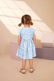Blue Floral Button Through Summer Dress (3mths-8yrs) - Image 2 of 6