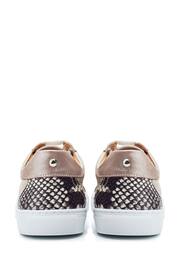 Moda in Pelle Slim Natural Braidie Sole Lace-Up Trainers - Image 3 of 4