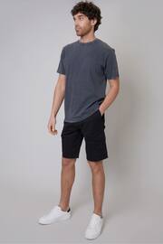 Threadbare Black Cotton Cargo Shorts With Stretch - Image 5 of 5