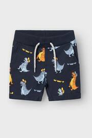 Name It Blue Dinosaur Draw String Shorts - Image 1 of 3