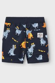 Name It Blue Dinosaur Draw String Shorts - Image 2 of 3