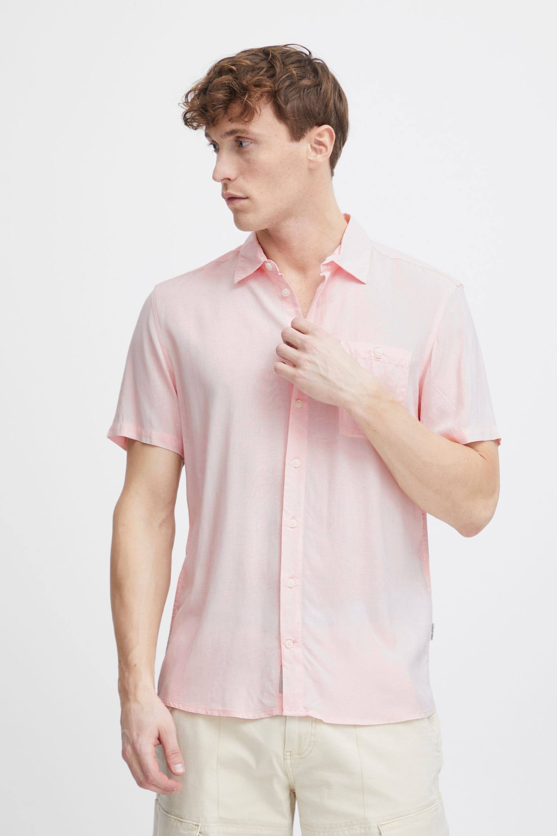 Blend Pink Soft Short Sleeve Shirt - Image 1 of 5