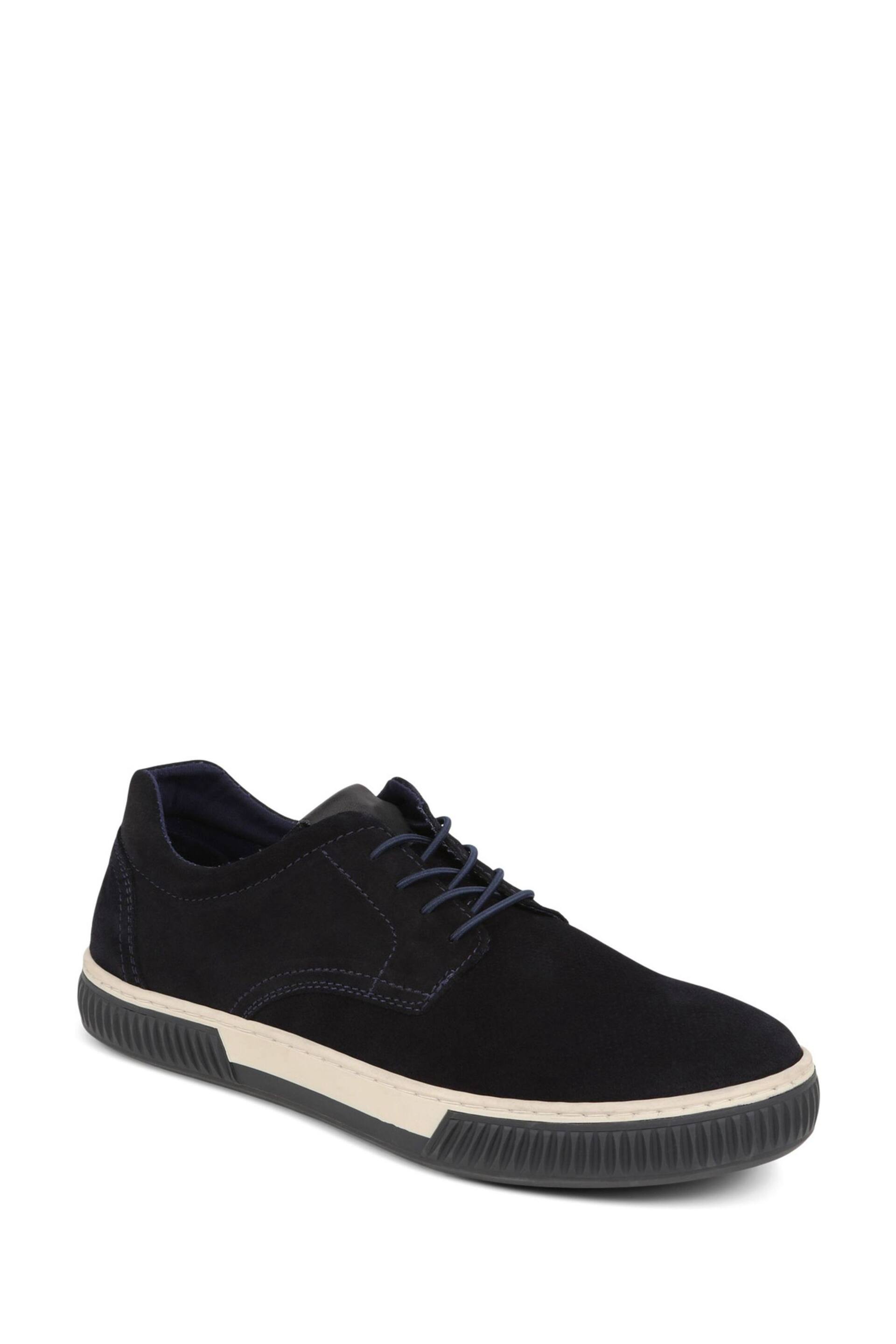 Jones Bootmaker Blue Seaford Suede Trainers - Image 4 of 6