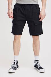 Blend Black Linen Cargo Shorts - Image 1 of 5
