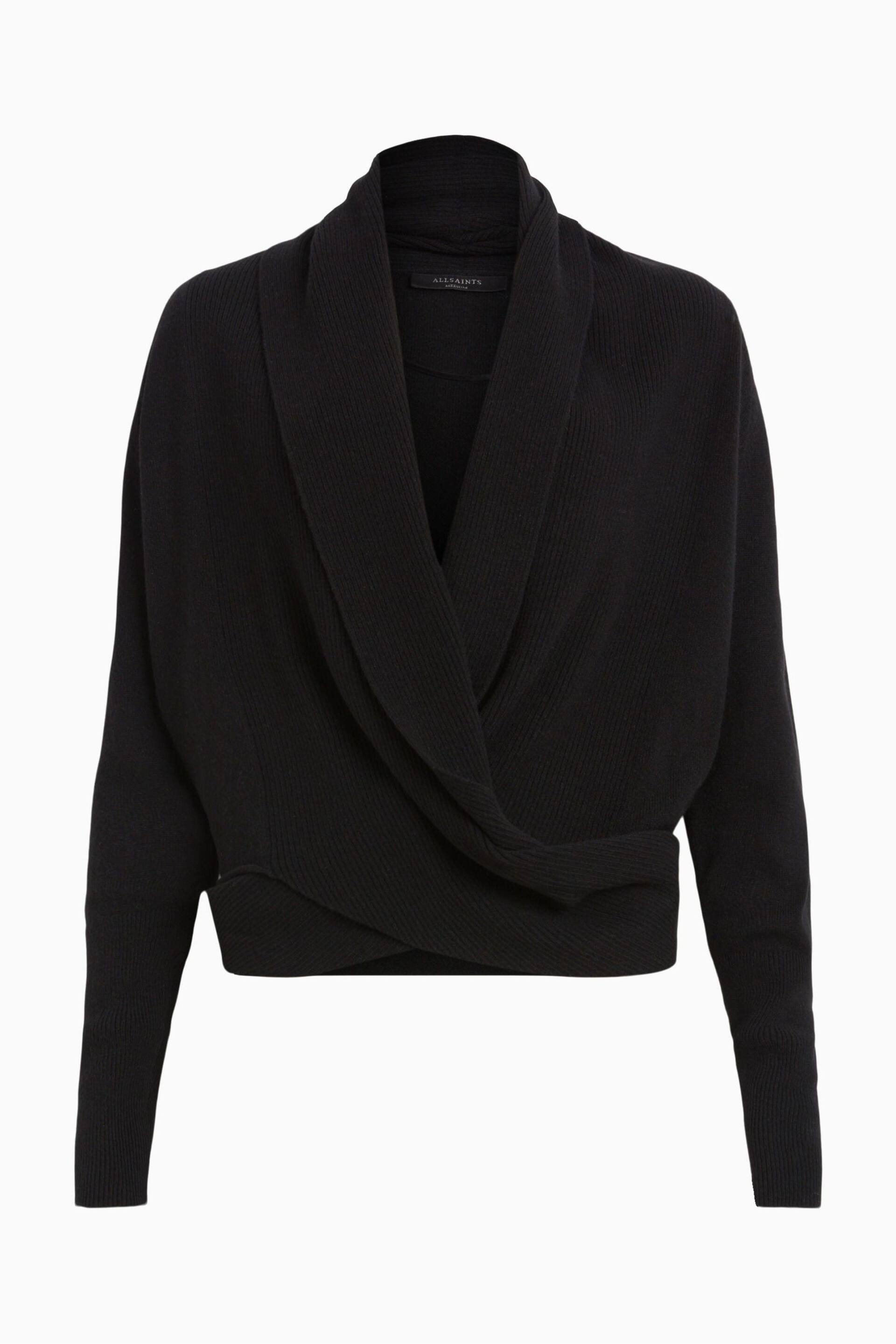 AllSaints Black Wasson Pirate Cardigan - Image 9 of 9