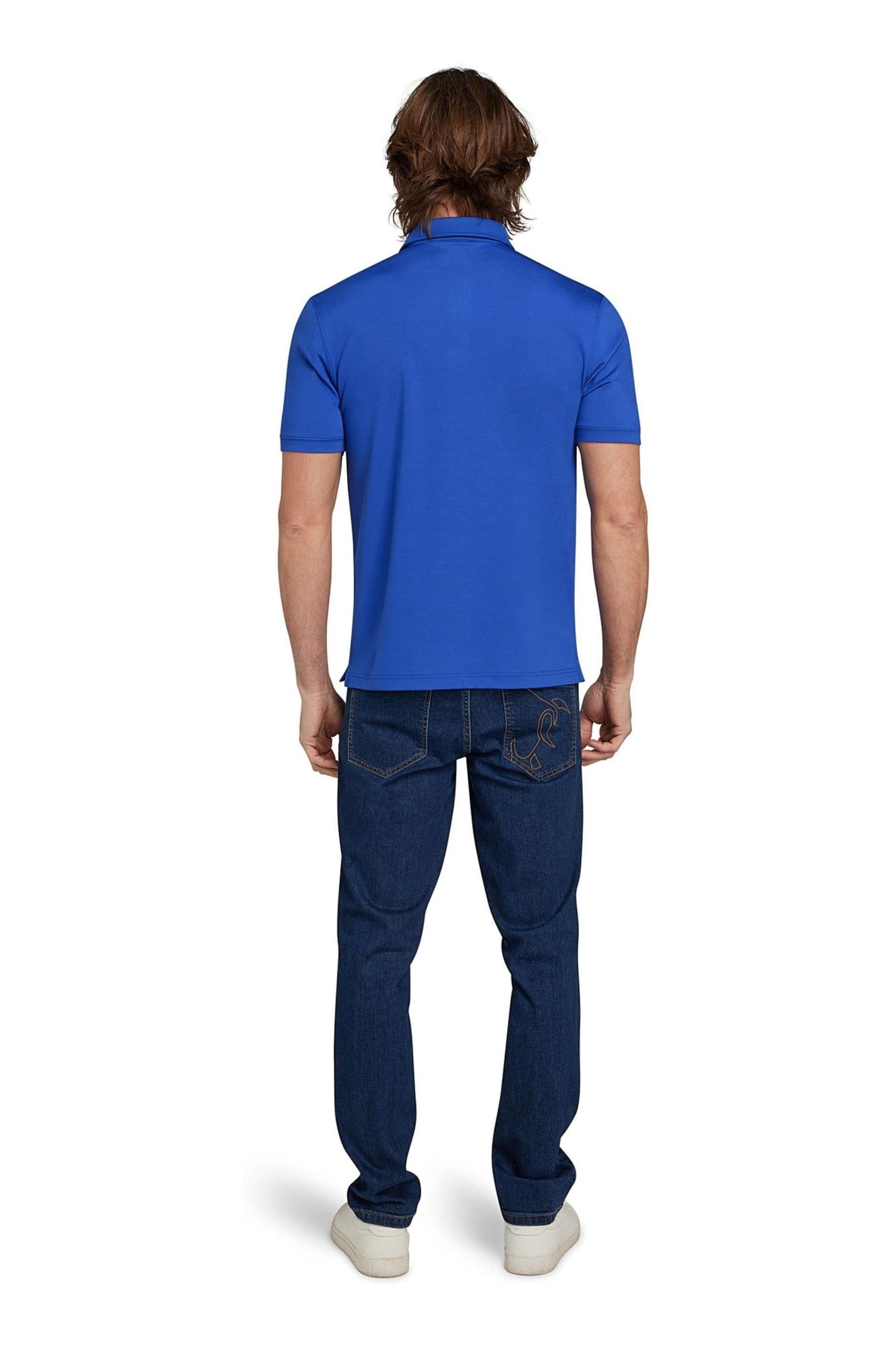 Raging Bull Blue Golf Tech Polo Shirt - Image 3 of 6