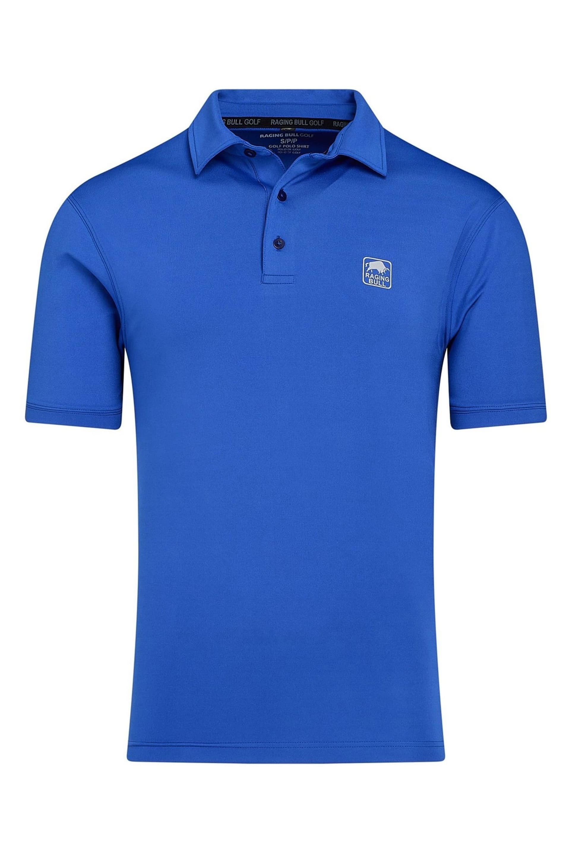 Raging Bull Blue Golf Tech Polo Shirt - Image 5 of 6