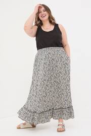 FatFace Black Lissy Inlay Floral Maxi Skirt - Image 5 of 6