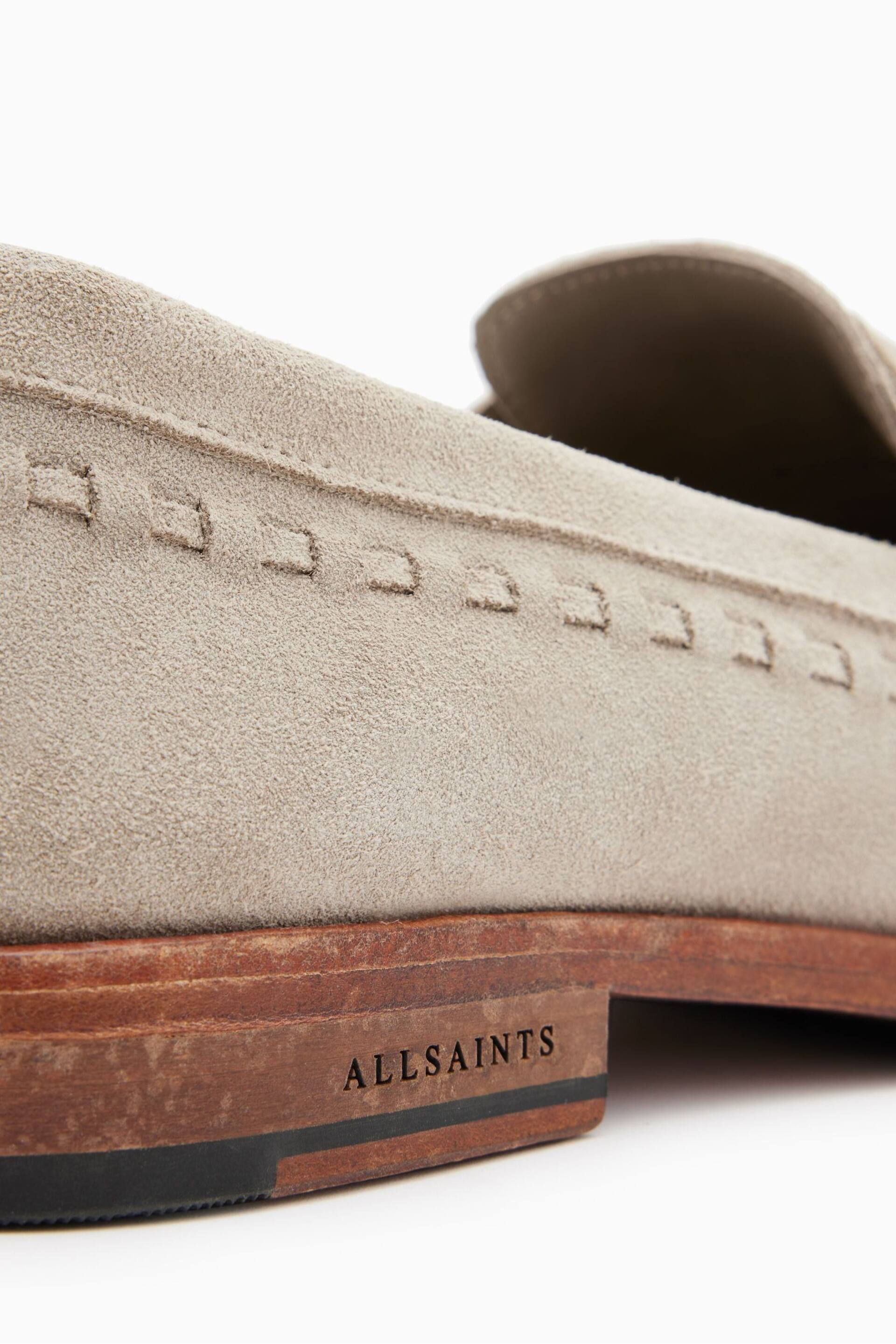 AllSaints Cream Sammy Loafers - Image 4 of 5