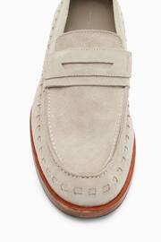 AllSaints Cream Sammy Loafers - Image 5 of 5