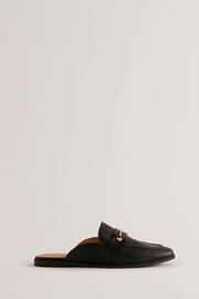 Ted Baker Black Flat Zola Mule Loafers With Signature Bar - Image 1 of 5