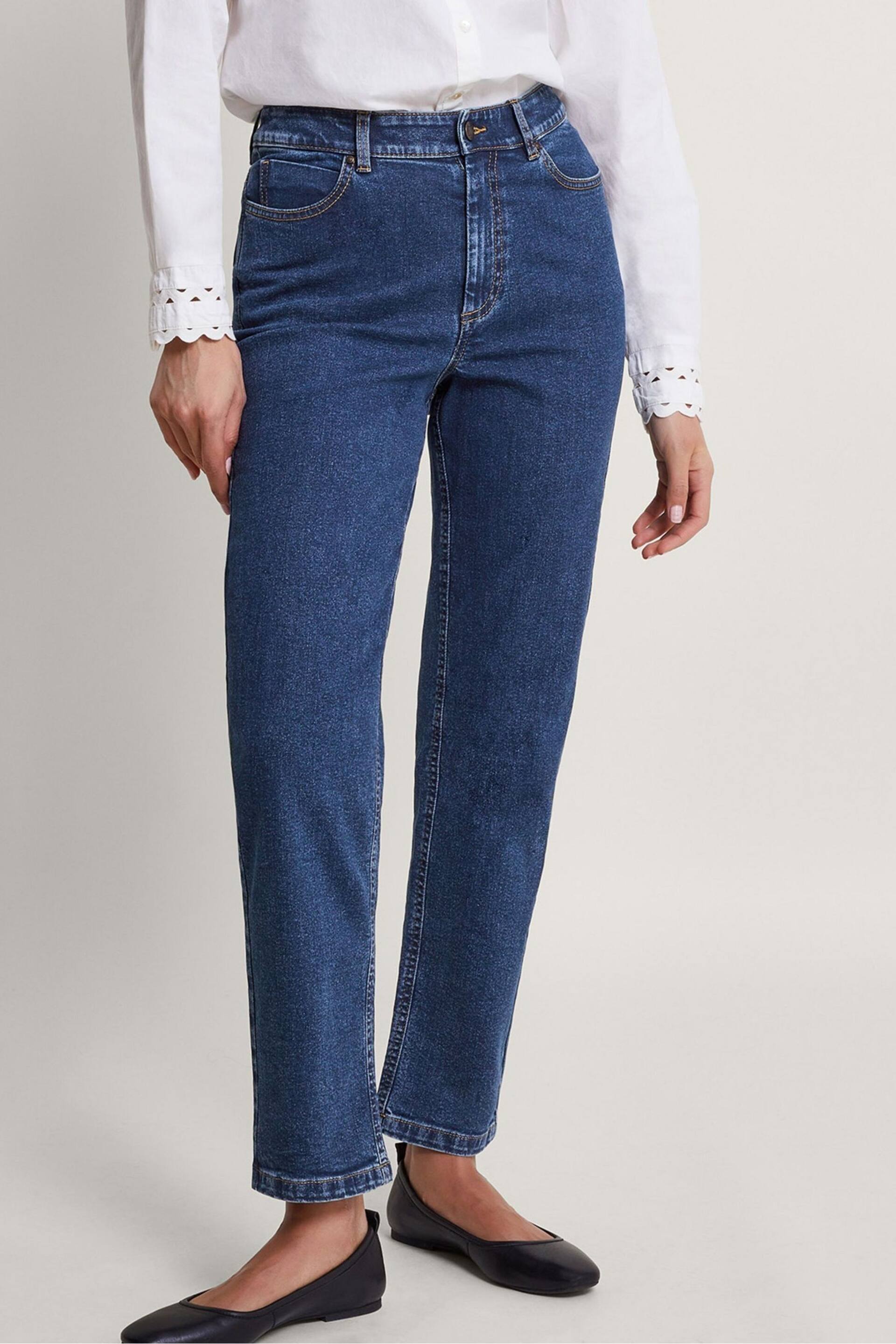 Monsoon Blue Alice Straight Jeans - Image 2 of 5