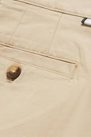 Ted Baker Cream Regular Fit Haybrn Textured Chino Trousers - Image 3 of 5