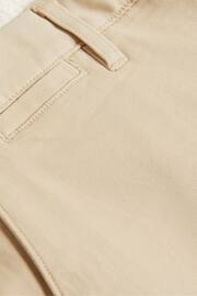 Ted Baker Cream Regular Fit Haybrn Textured Chino Trousers - Image 5 of 5