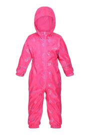 Regatta Pink Pobble Waterproof Puddlesuit - Image 1 of 3