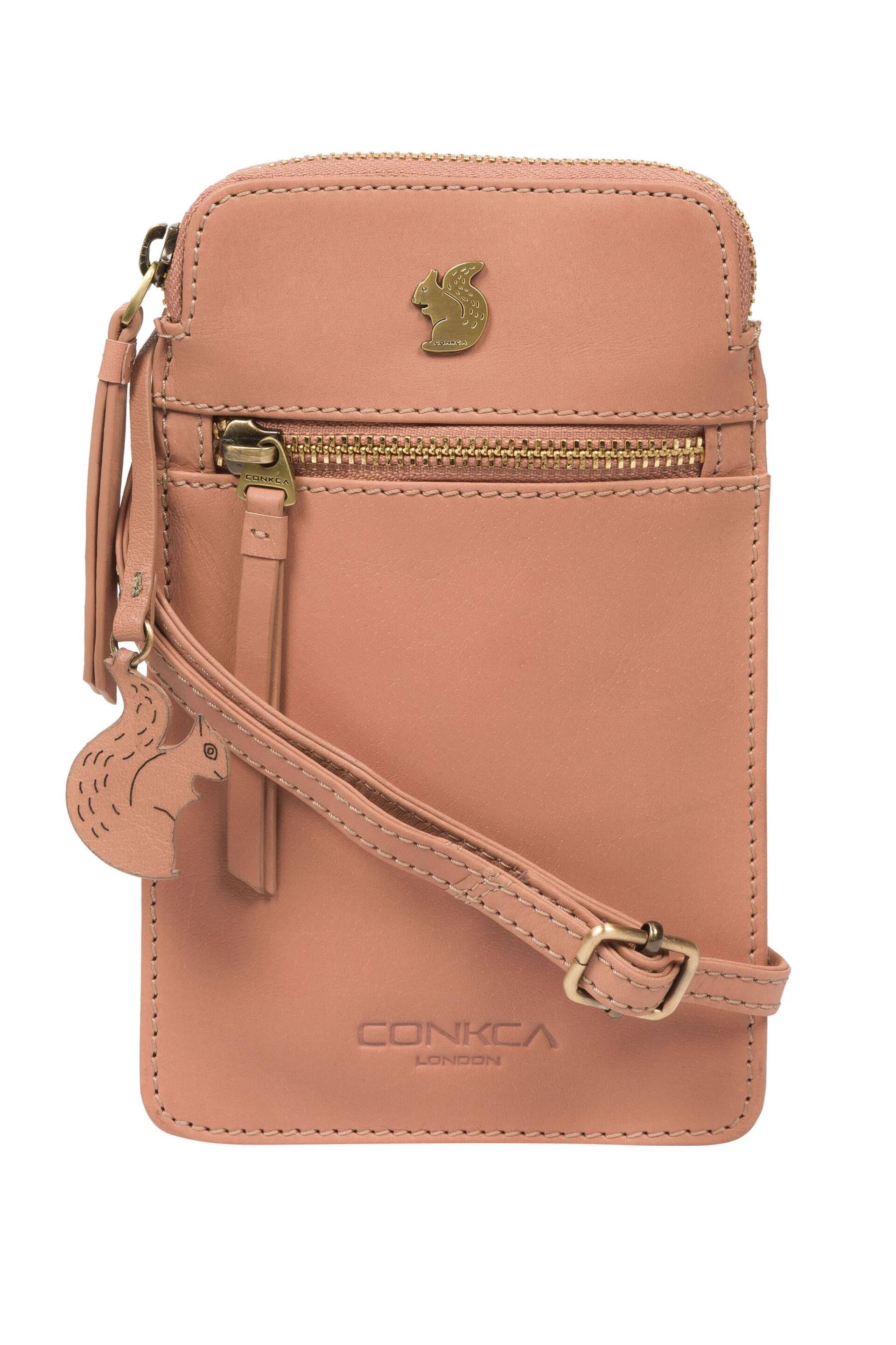 Conkca Bambino Leather Cross-Body Phone Bag - Image 4 of 8