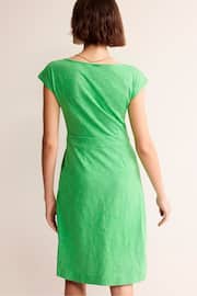 Boden Green Petite Florrie Broderie Jersey Dress - Image 3 of 5