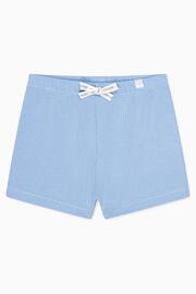 MORI Blue Organic Cotton & Bamboo Tie Waist Shorts - Image 1 of 1