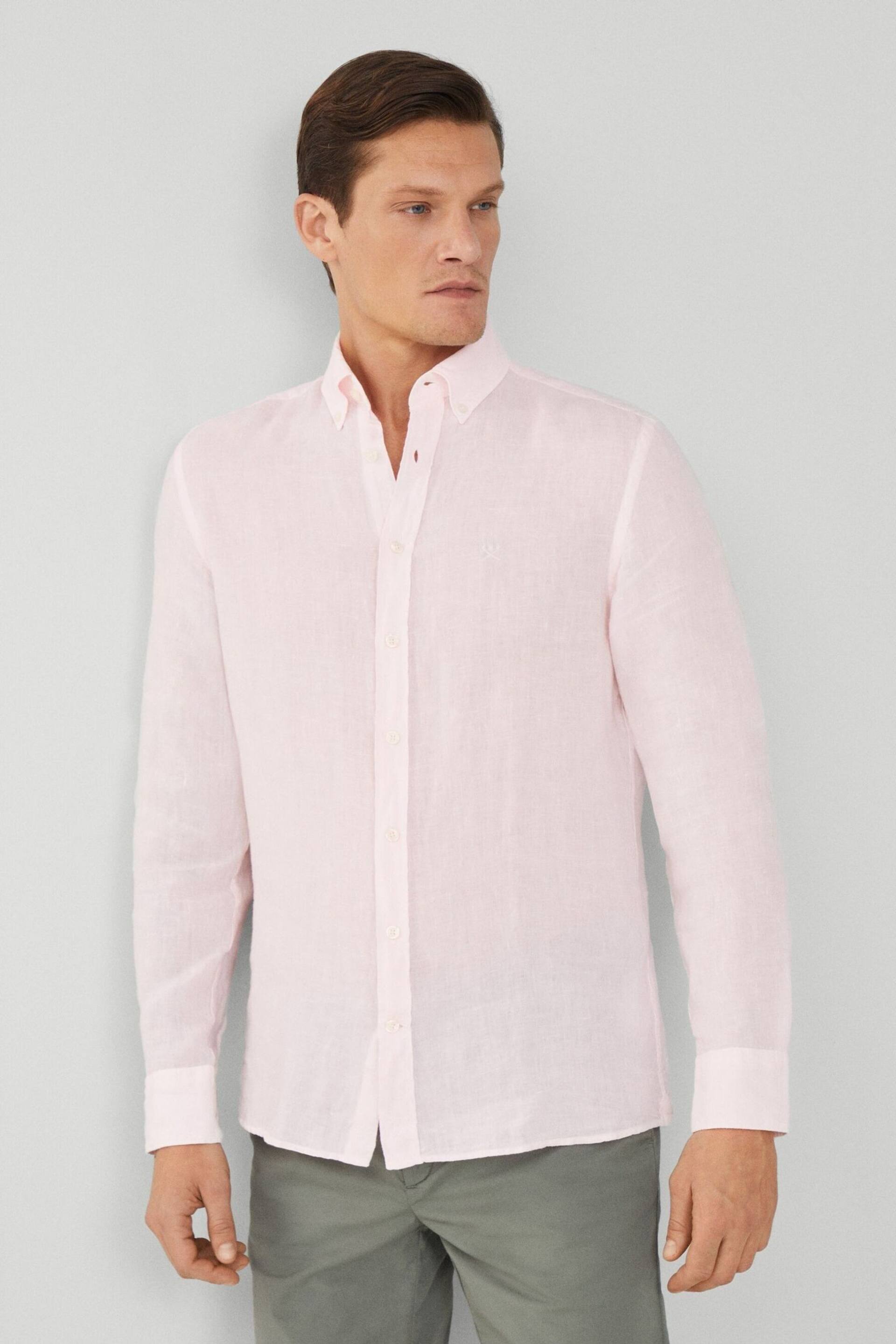 Hackett London Men Pink Shirt - Image 6 of 7