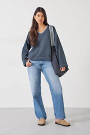 Hush Grey Ellison Contrast Stitch Sweatshirt - Image 3 of 5