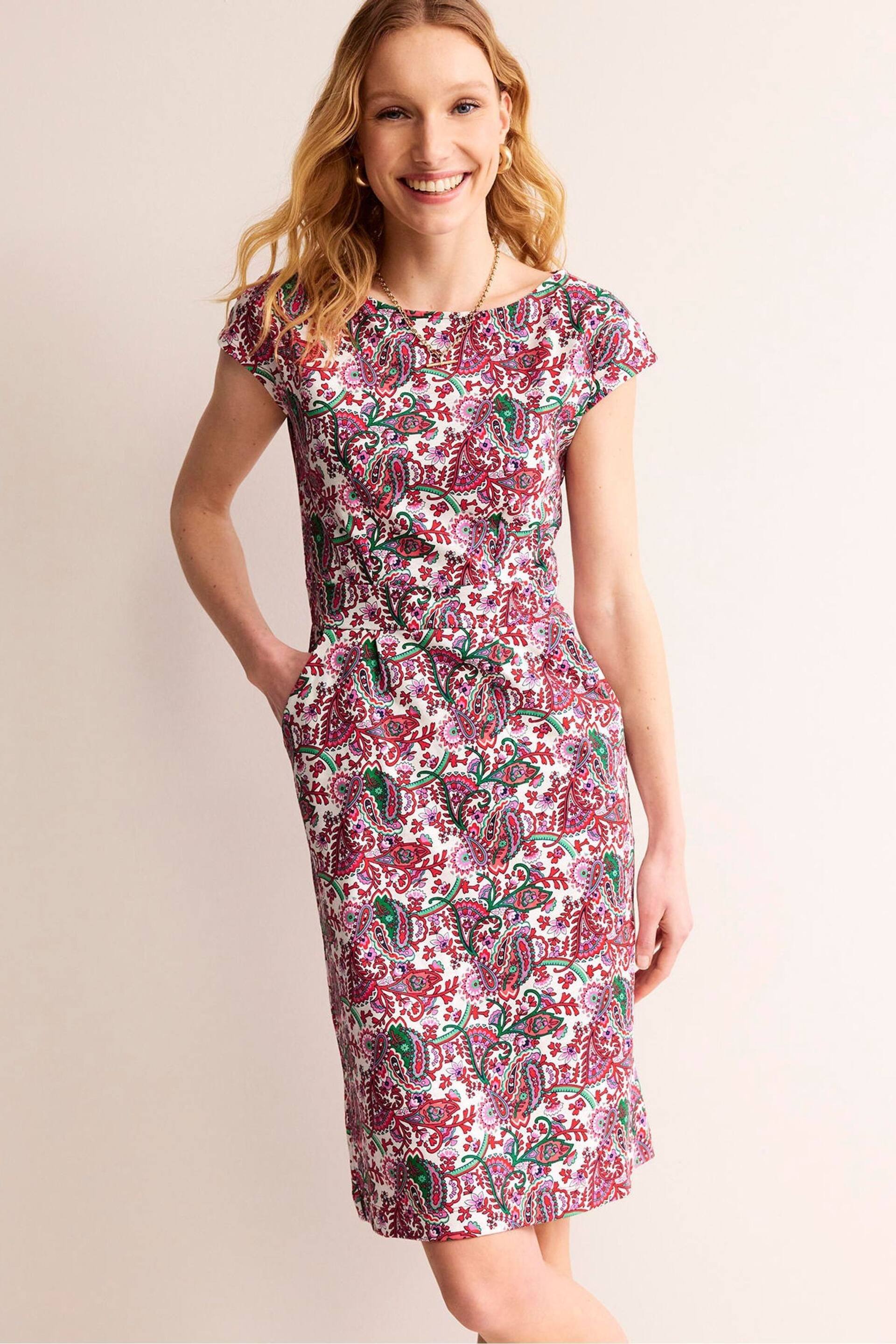 Boden Pink Florrie Jersey Dress - Image 1 of 4