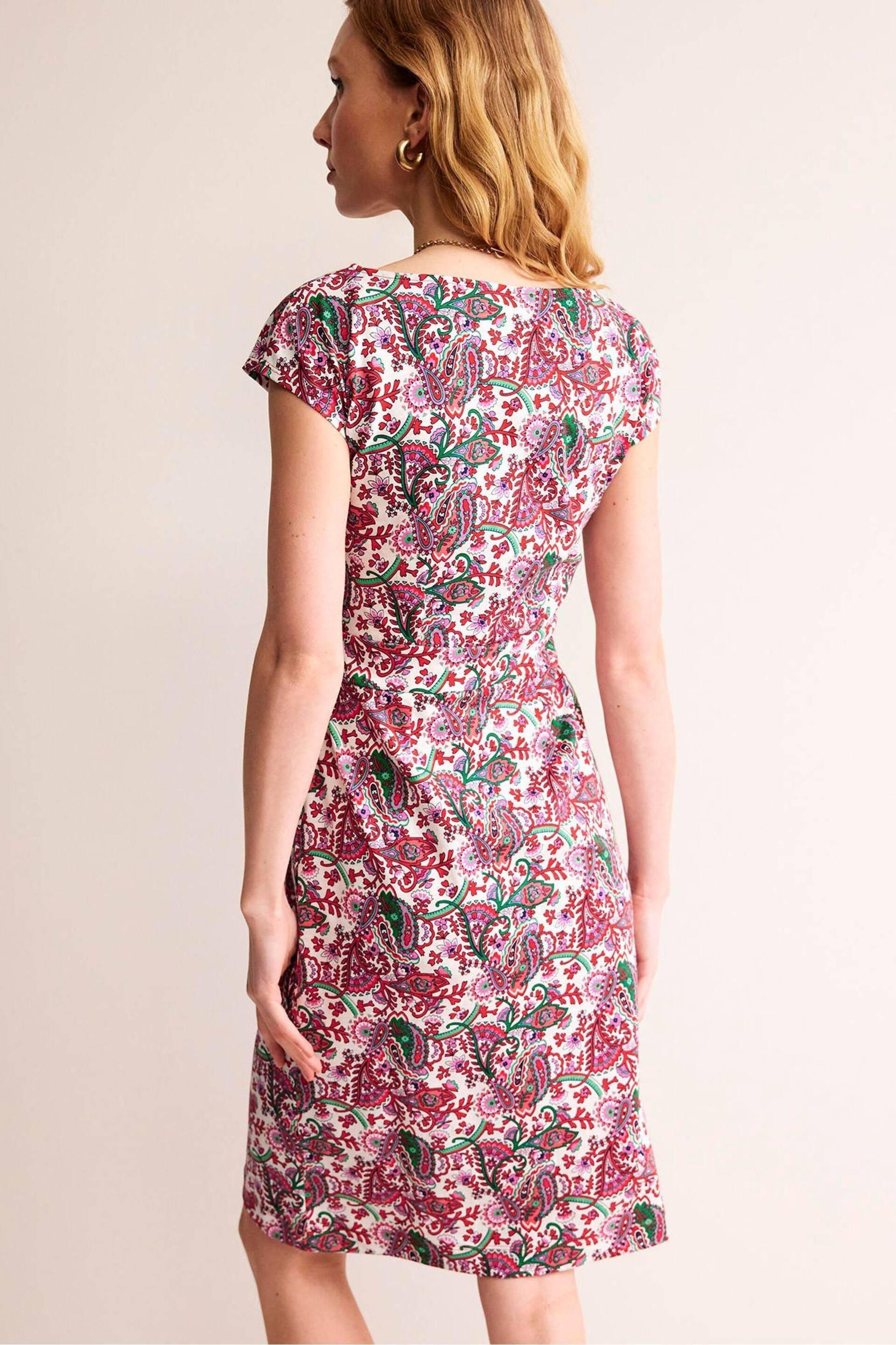 Boden Pink Florrie Jersey Dress - Image 3 of 4