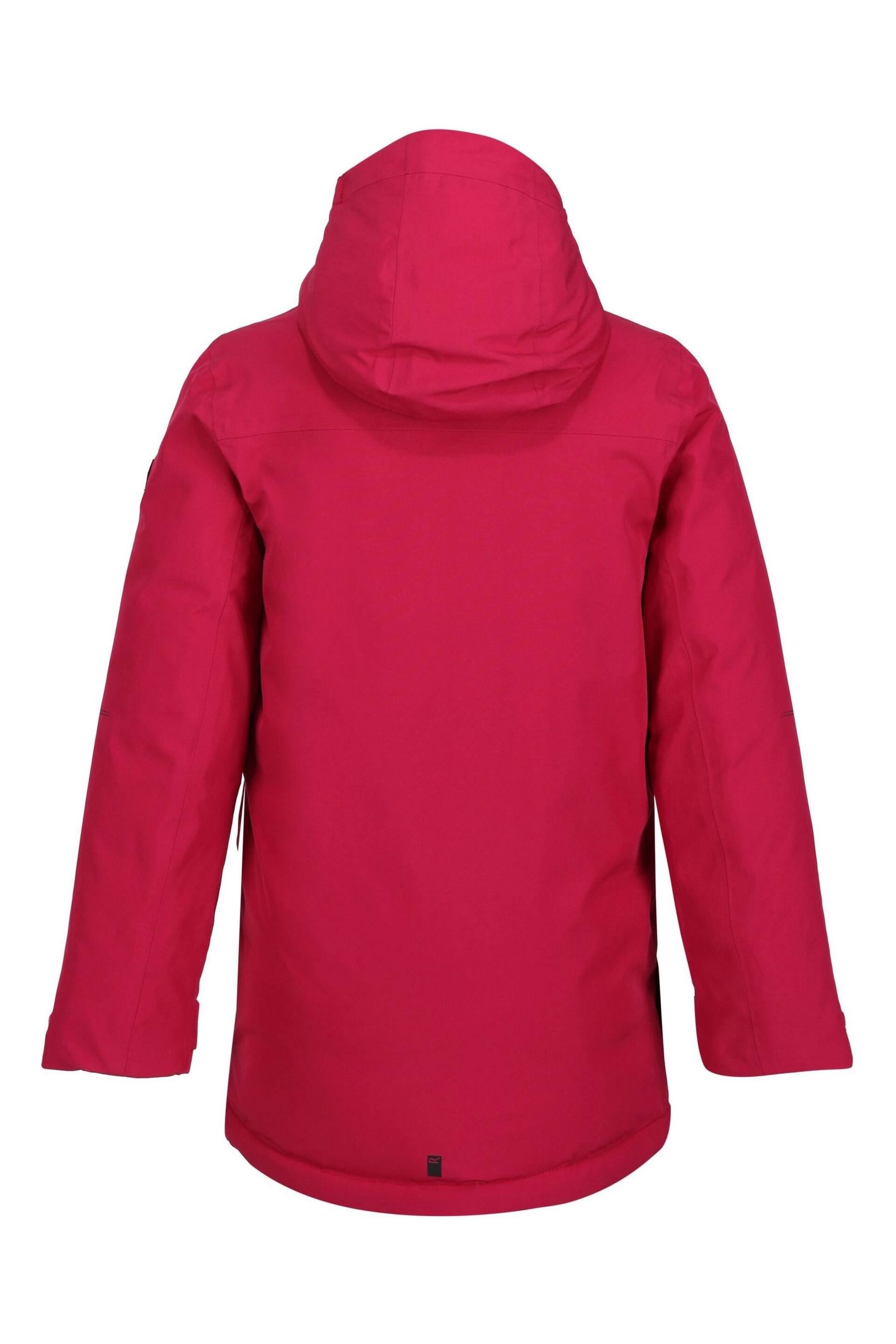 Regatta Pink Junior Yewbank Waterproof Jacket - Image 5 of 7