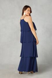 Live Unlimited Blue Curve Petite Ruffle Tiered Maxi Dress - Image 4 of 4