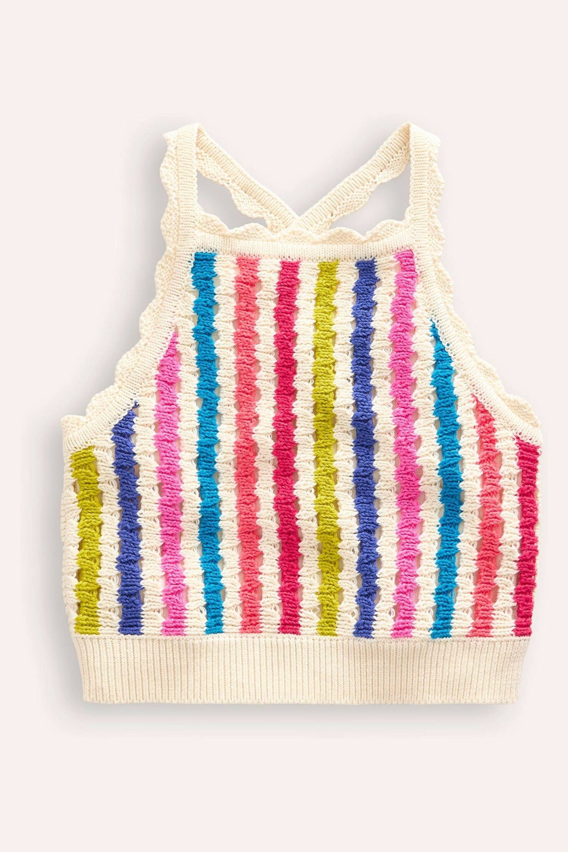 Boden Natural Stripe Knitted Top - Image 2 of 4