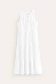 Boden White Double Cloth Maxi Tiered Dress - Image 6 of 6