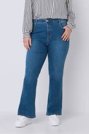 Evans Curve Fit Bootcut Blue Jeans - Image 1 of 4