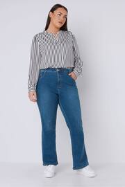 Evans Curve Fit Bootcut Blue Jeans - Image 3 of 4