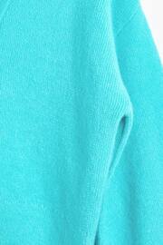 Oliver Bonas Blue Turquoise Knitted Cardigan - Image 7 of 9