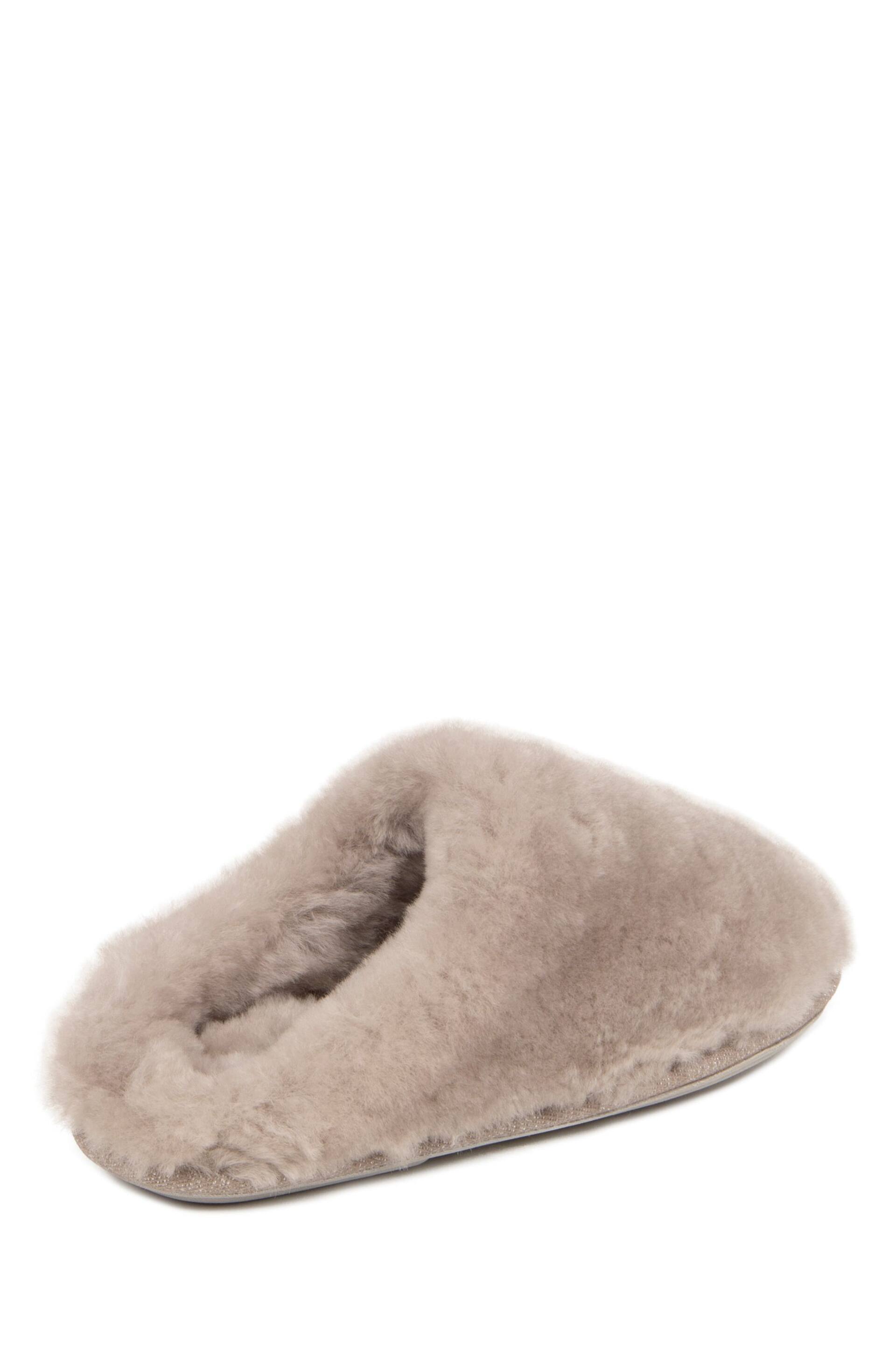 Just Sheepskin Grey Mens Donmar Slippers - Image 4 of 5