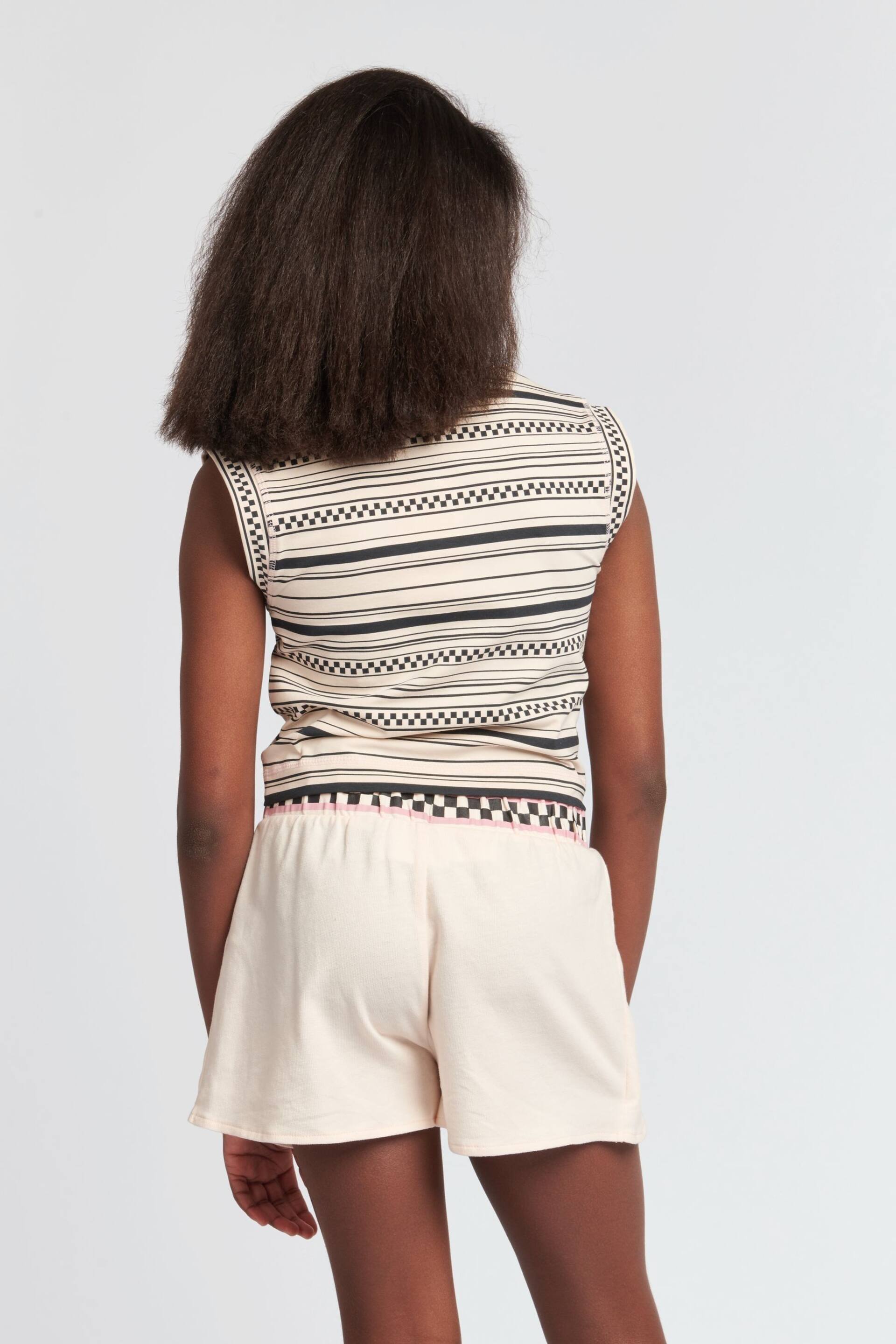 Juicy Couture Girls Cream/Black Turtle Neck Stripe Vest - Image 2 of 4