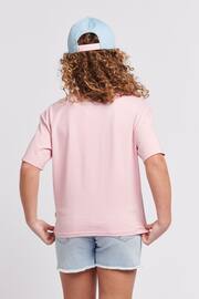 Lee Girls Pink Check Graphic Boxy Fit T-Shirt - Image 3 of 9