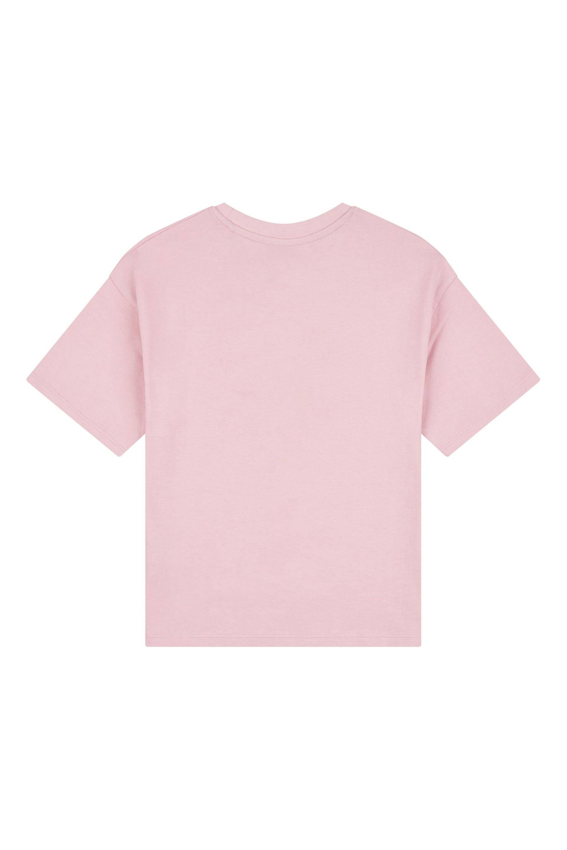 Lee Girls Pink Check Graphic Boxy Fit T-Shirt - Image 8 of 9
