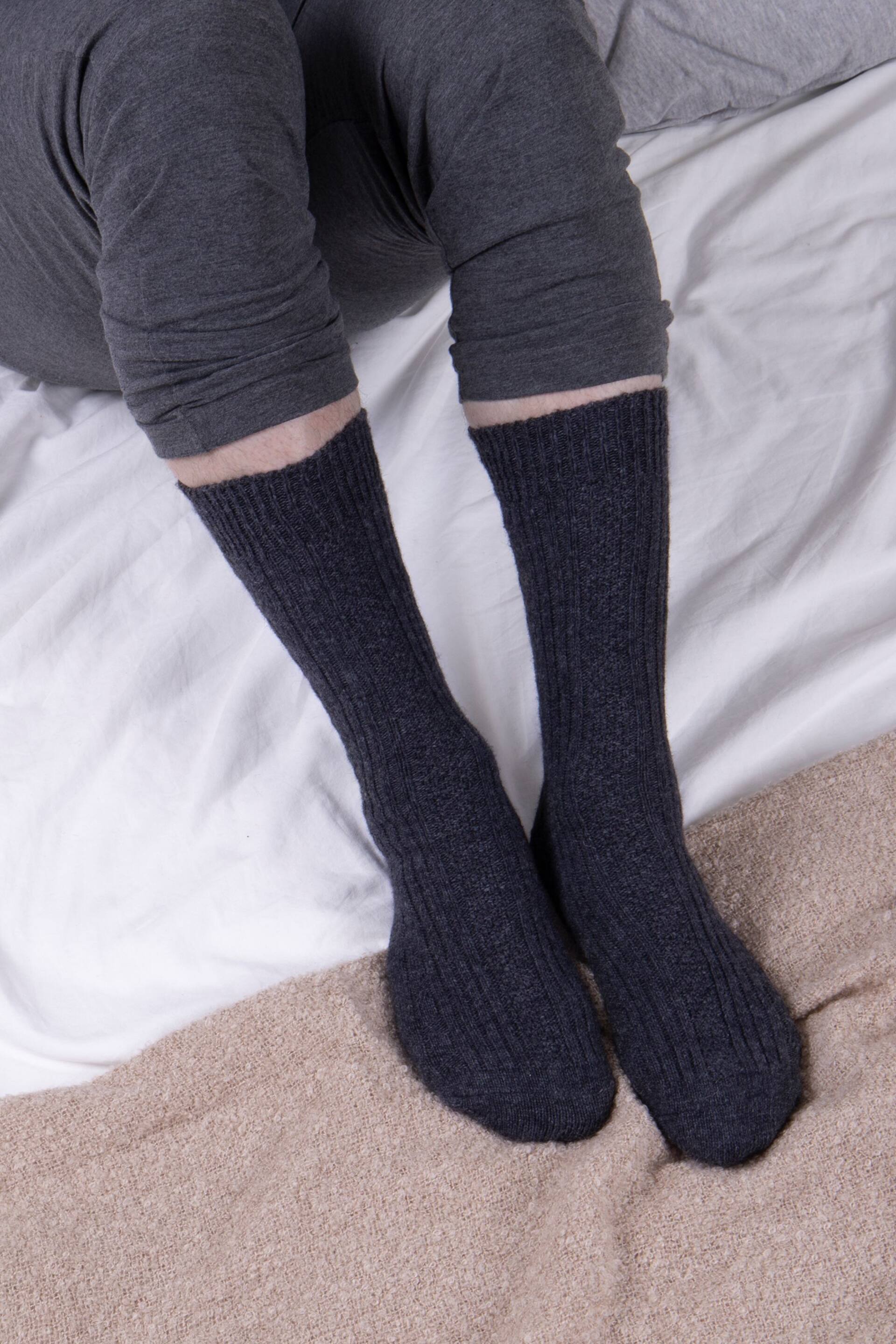 Totes Grey Twin Pack Thermal Wool Blend Socks - Image 3 of 5