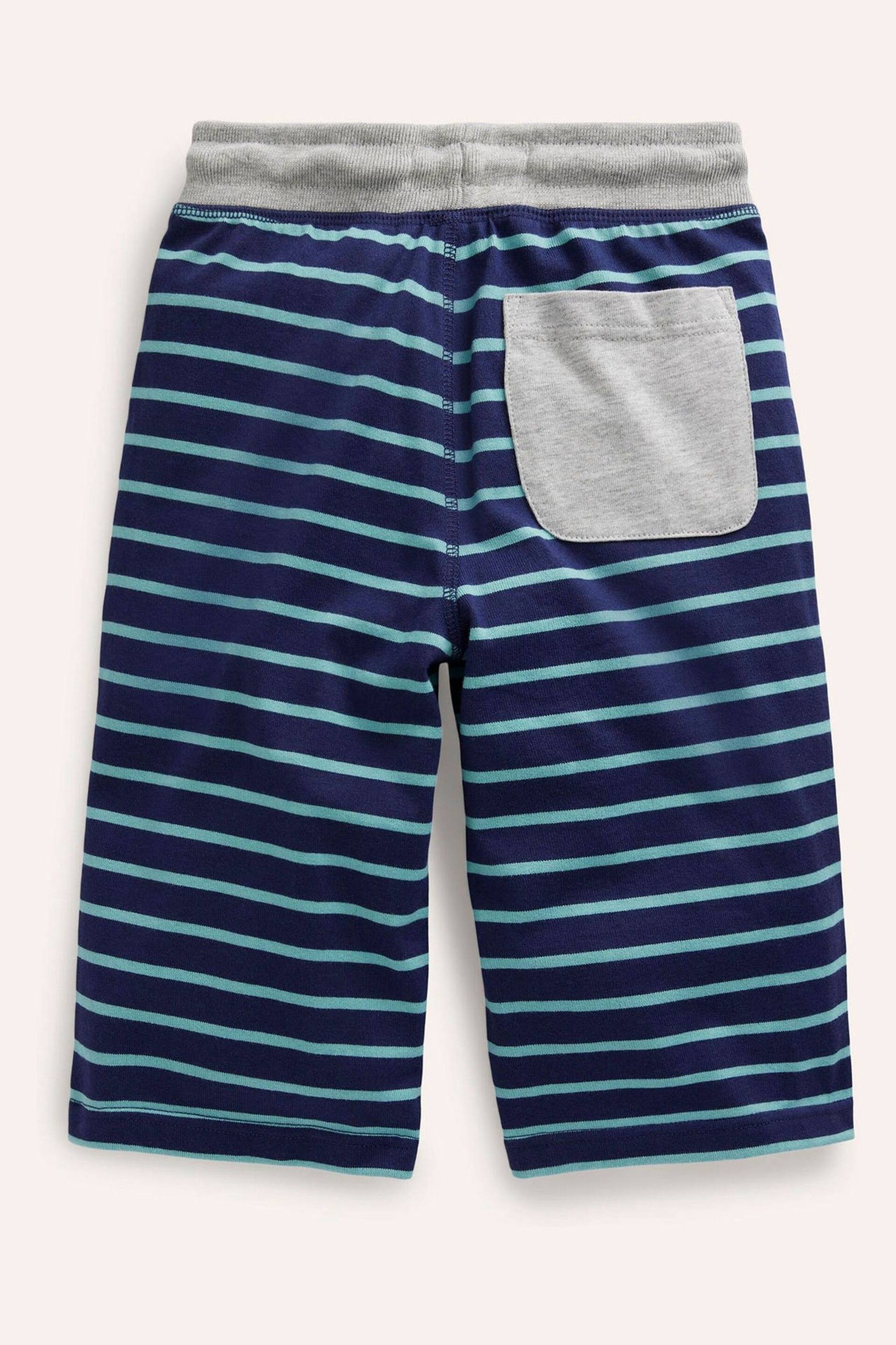 Boden Blue Dark Baggies Jersey Shorts - Image 2 of 3
