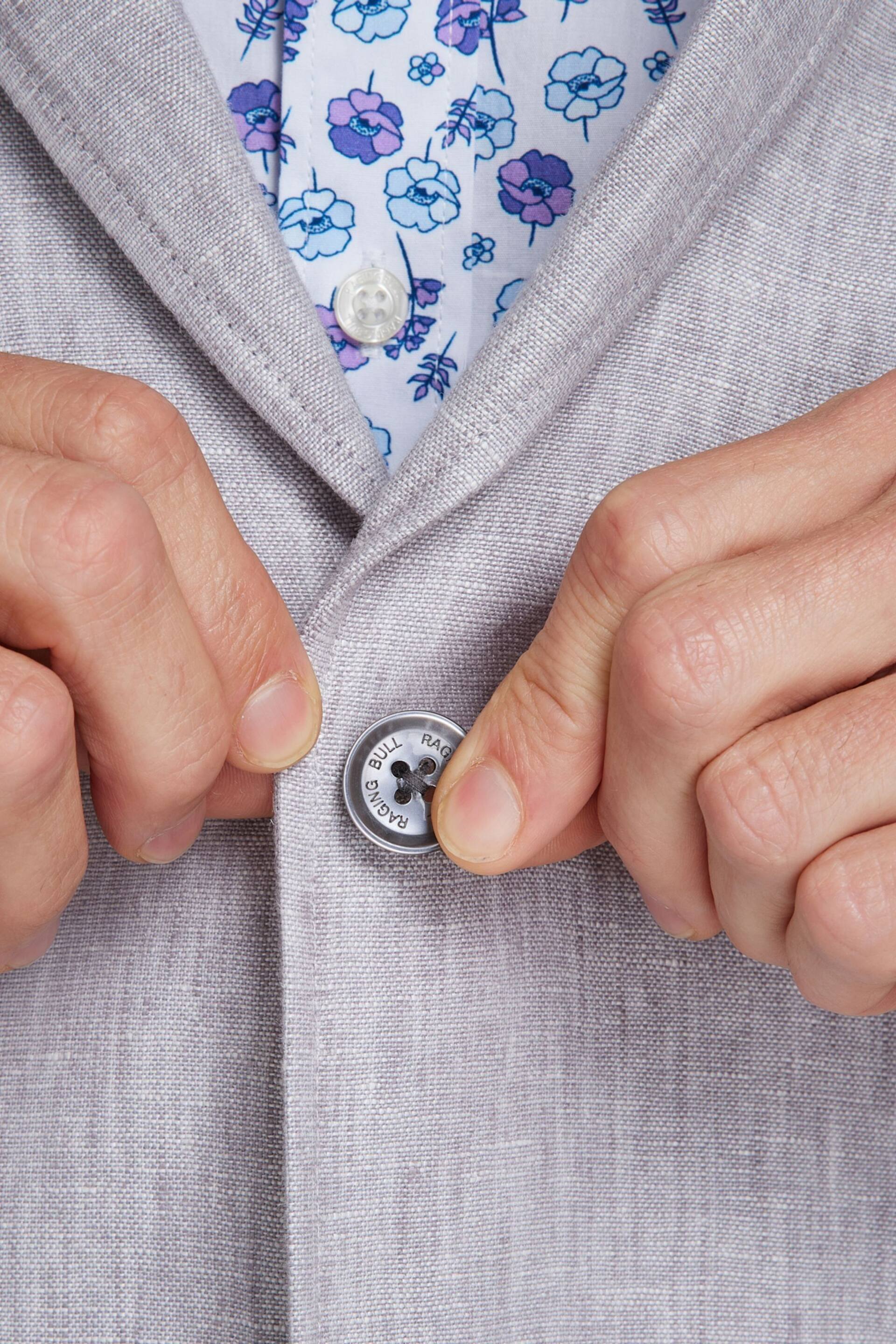 Raging Bull Grey Linen Blazer - Image 3 of 8