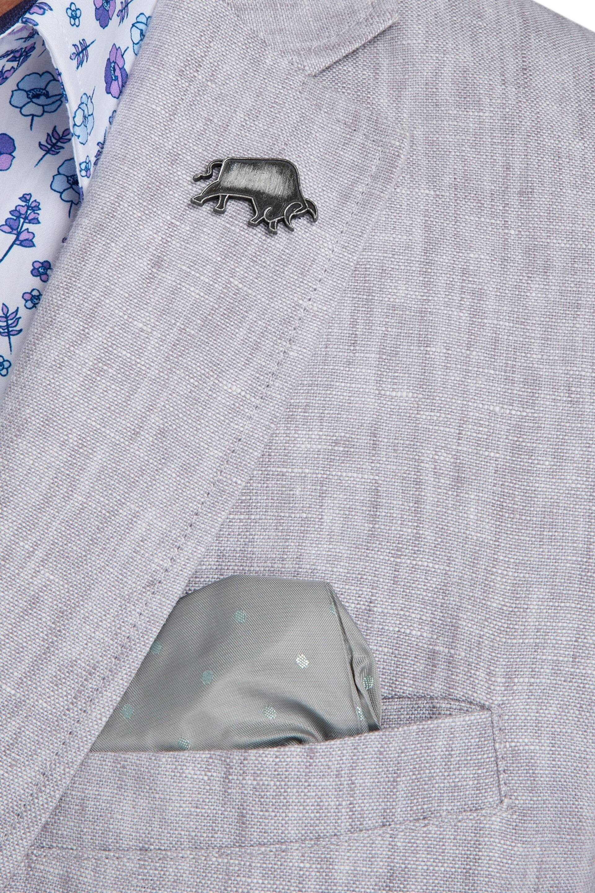 Raging Bull Grey Linen Blazer - Image 7 of 8