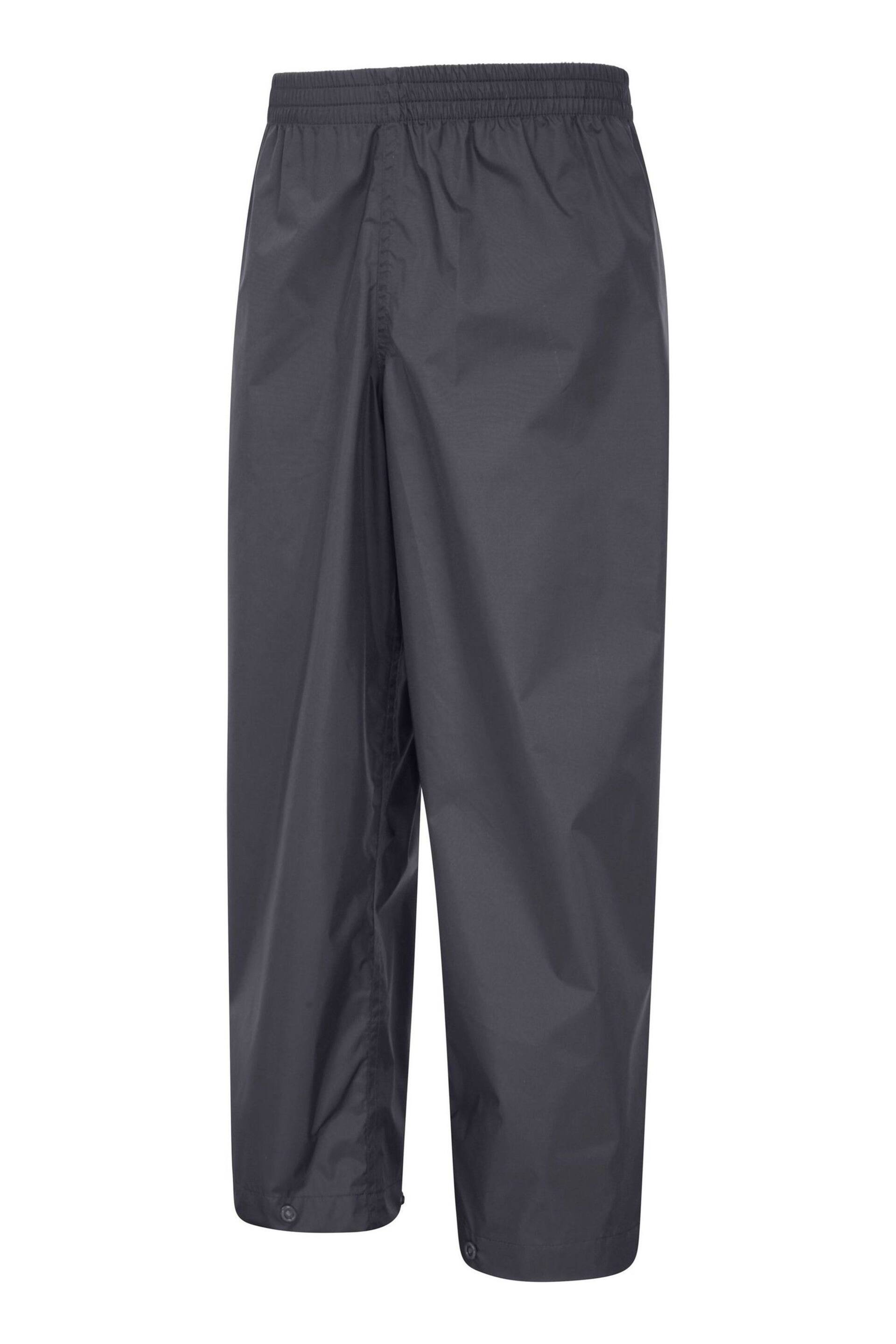 Mountain Warehouse Grey Pakka Kids Waterproof Over Trousers - Image 3 of 5