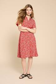 White Stuff Red Ria Jersey Shirt Dress - Image 3 of 7