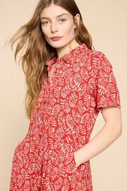 White Stuff Red Ria Jersey Shirt Dress - Image 4 of 7