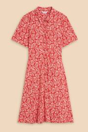 White Stuff Red Ria Jersey Shirt Dress - Image 5 of 7