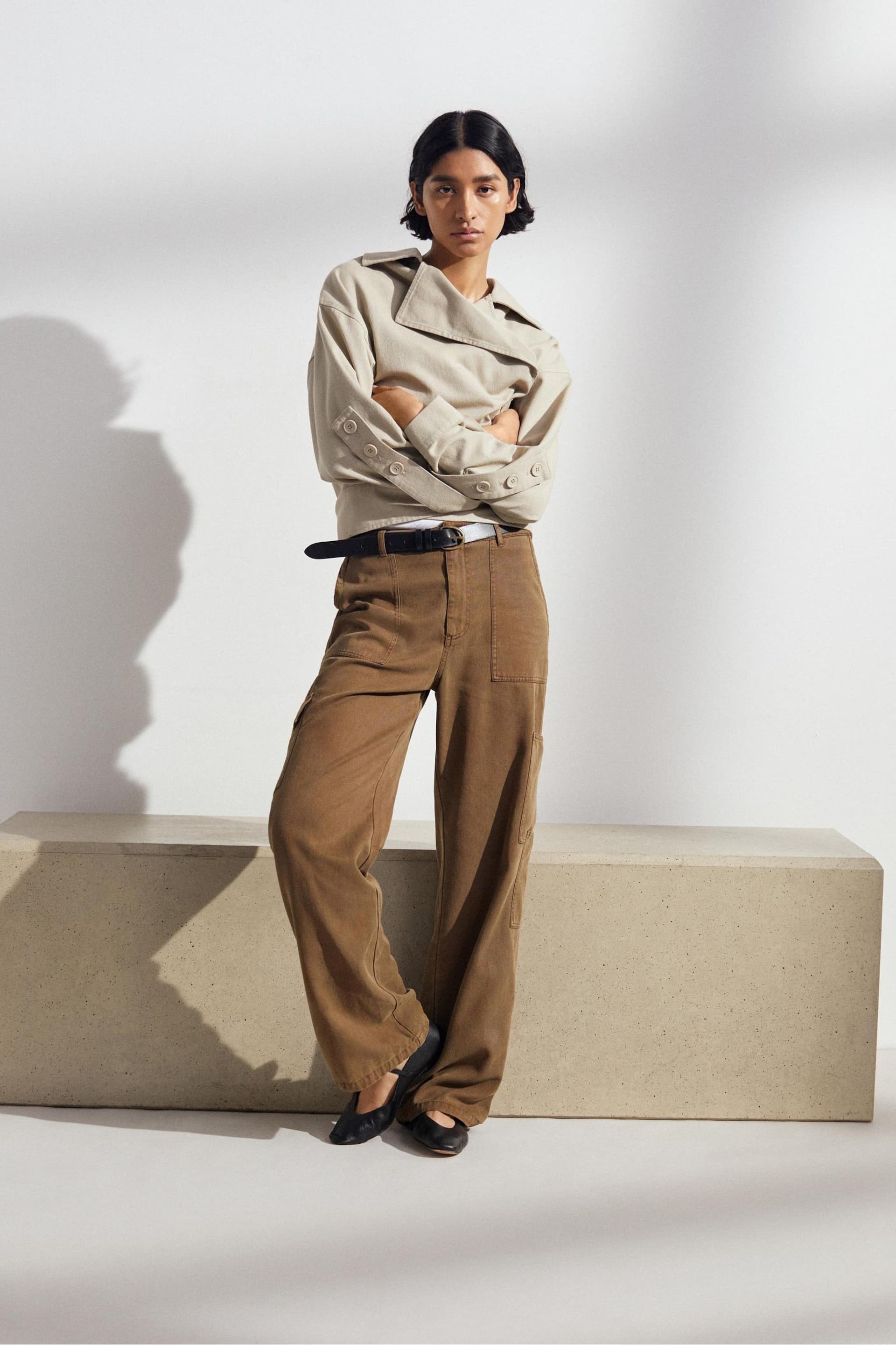 Hush Green Beatrice Soft Utility Trousers - Image 1 of 6