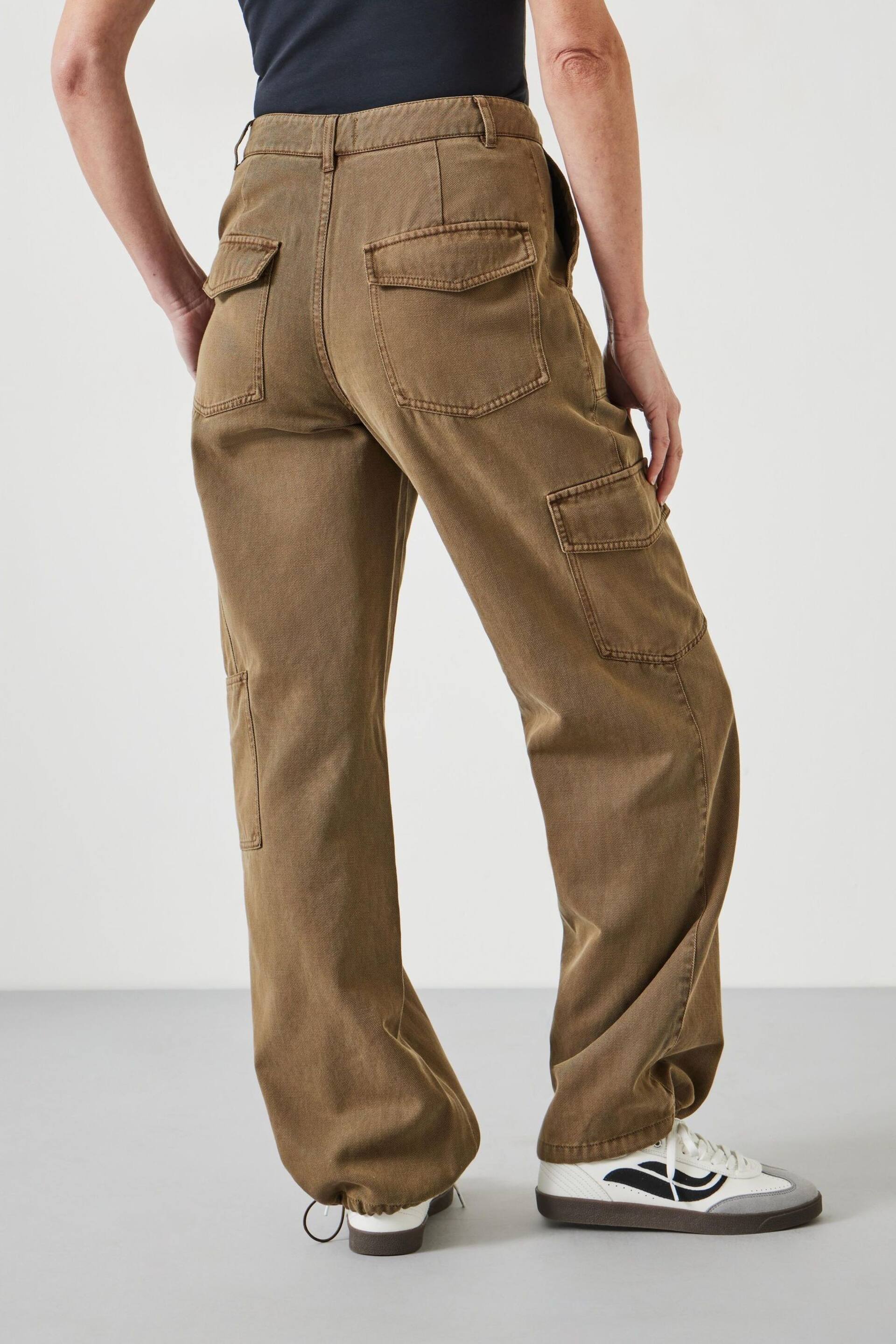 Hush Green Beatrice Soft Utility Trousers - Image 4 of 6