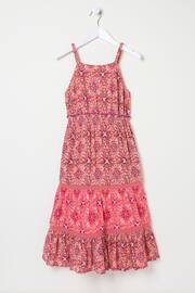 FatFace Pink Myla Geo Midi Dress - Image 4 of 4