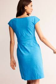 Boden Blue Petite Florrie Broderie Jersey Dress - Image 3 of 5