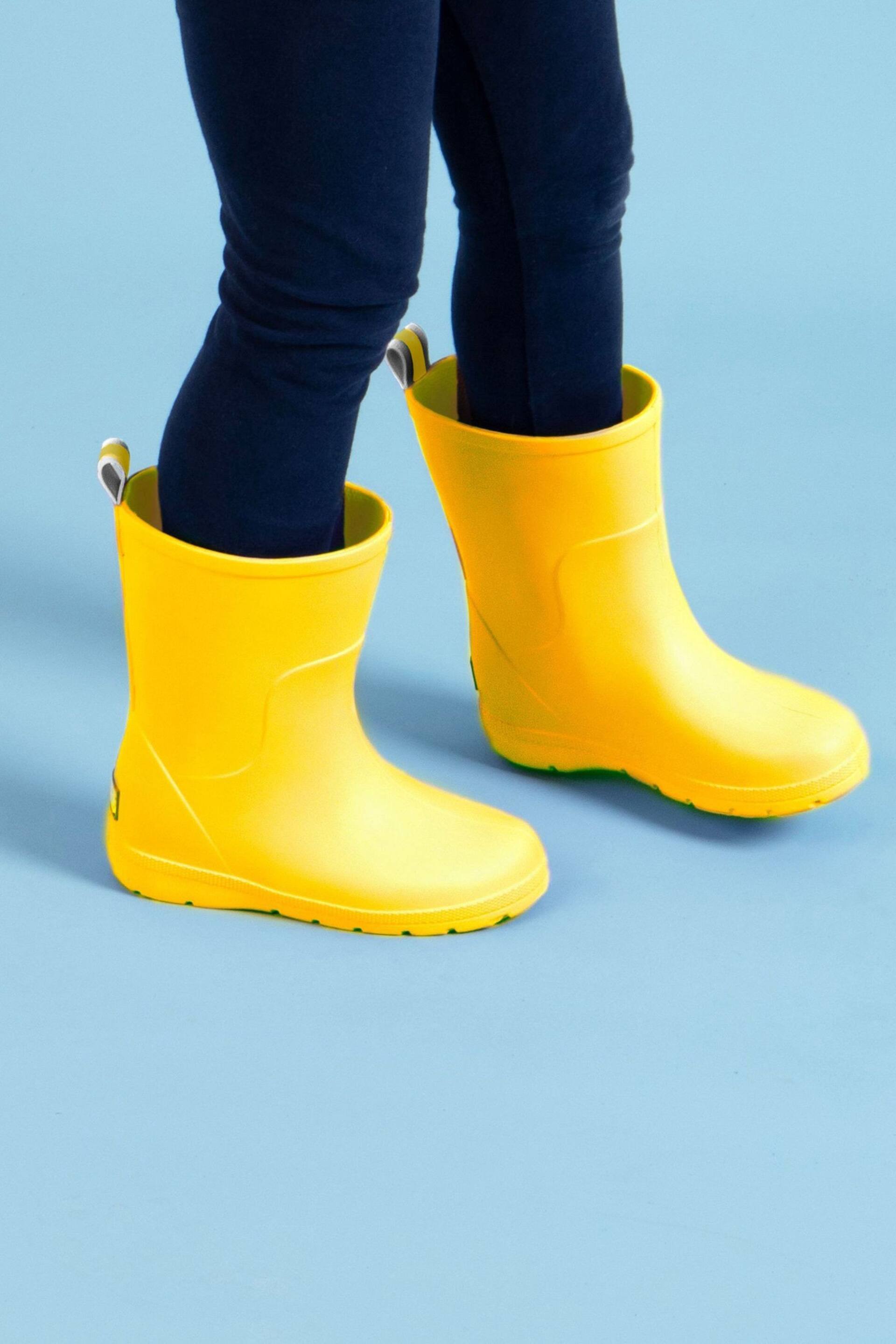 Totes Yellow Childrens Charley Welly Boots - Image 1 of 6